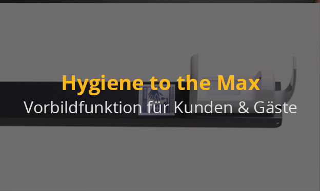 Vorbildfunktion für deine Kunden und Gäste mit der Hygienestation