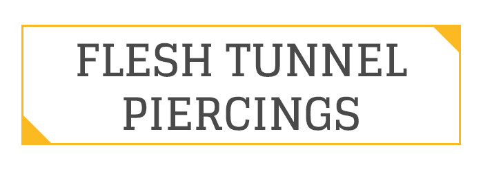 FLESH TUNNEL PIERCINGS