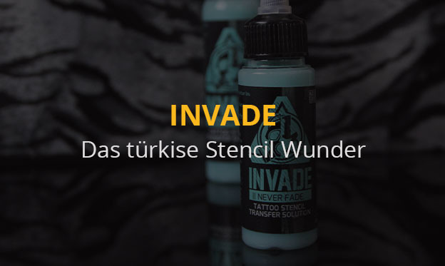 Das türkise Stencil Wunder - The Inked Army – INVADE – Schablonenflüssigkeit