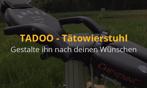 TADOO - Tätowierstuhl – Gestalte ihn nach deinen Wünschen  - Der Tadoo Tätowierstuhl