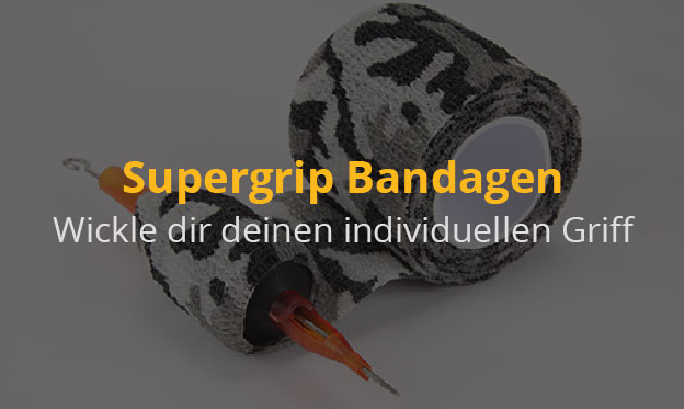 Supergrip Bandagen-Wickle dir deinen individuellen Griff - Die SUPERGRIP Bandagen von The Inked Army