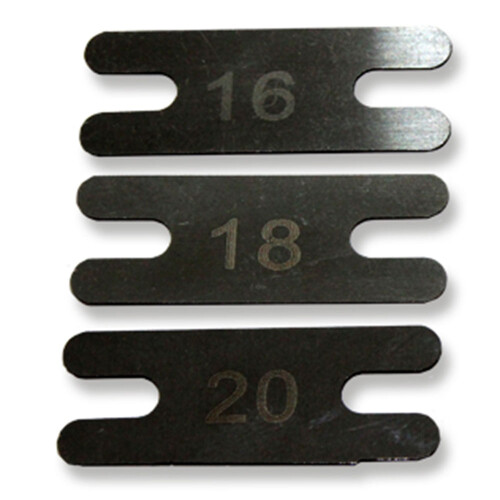 Machine Backsprings - Carbon Stahl Nr. 16 - 0,4 mm stark x 16 mm x 34 mm