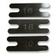 Machine Backsprings - Carbon Stahl Nr. 18 - 0,44 mm stark x 16 mm x 34 mm