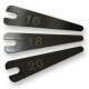 Machine Frontsprings - Carbon Stahl Nr. 16 - 0,4 mm stark x 13,4 mm x 45 mm