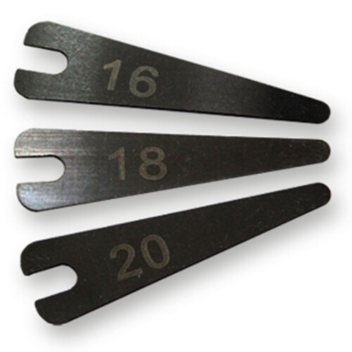 Machine Frontsprings - Carbon Stahl Nr. 18 - 0,44 mm stark x 13,4 mm x 45 mm