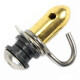 Rear contact ferrule - Stainless steel gold plated - Short