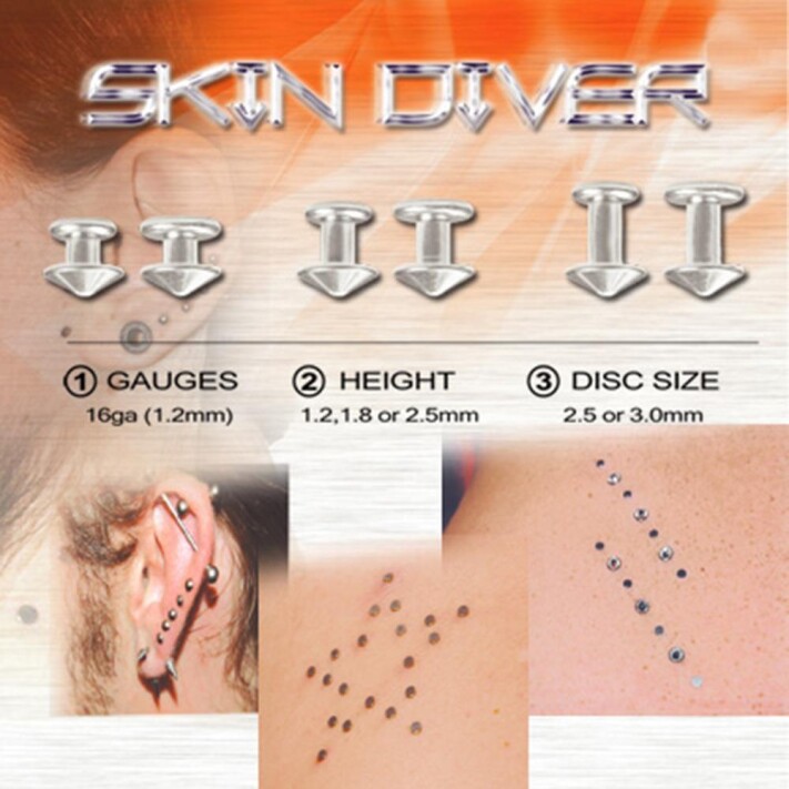 Skin Diver Dermal Titan Grad 23 Disc 2,5 mm x 2,5 mm lang online