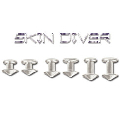 Skin Diver - Dermal - Titan Grad 23 Disc 2,5 mm x 2,5 mm lang - 5 Pcs/Pack