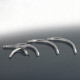 Wenkbrauwplug - Titanium Basic - 1,2 mm x 8 mm - 10 stuks/verpakking