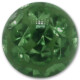 Jewelled disc for BCR - Basic Titan -  With rhinestone - EM green - 5 Pcs/Pack