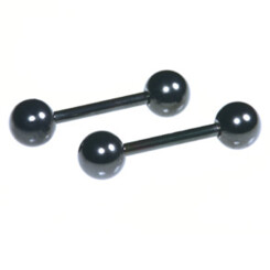 Barbell - Black Line Titan - With ball - 1,6 mm x 12 mm -...