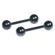 Barbell - Black Line Titan - With ball - 1,6 mm x 12 mm - 2 Pcs/Pack