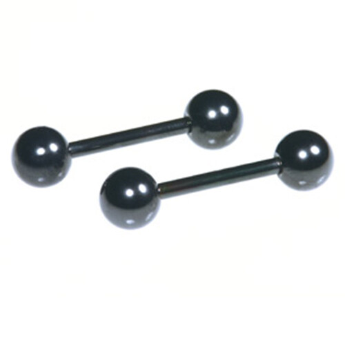 Barbell - Black Line Titan - With ball - 1,6 mm x 14 mm - 2 Pcs/Pack