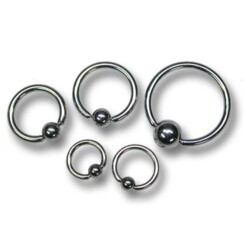 BCR - 316 L stainless steel - With ball - 1,2 mm x 7 mm -...