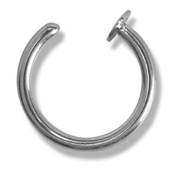 Open nosering - 316 L stainless steel - 1 mm x 7 mm - 5...