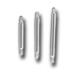 Barbell - 316 L stainless steel - Without ball - 1,2 mm x...