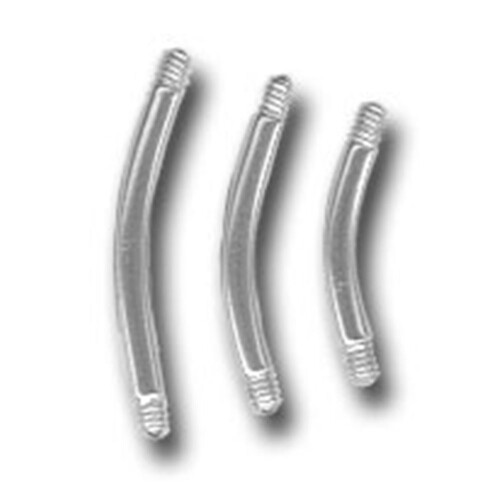 Banana - 316 L Chirurgenstahl - Ohne Kugel - 1,6 mm x 8...