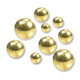 Threaded balls - Gold Line  316 L gold plated - 1 µm - 1,2 mm x 2,5 mm - 5 Pcs/Pack