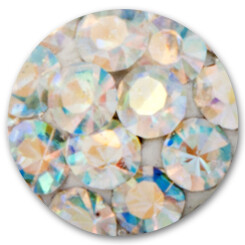Swarovski Kristallkugel - 1,6 mm x 6 mm - AB Rainbow - 5 Stück/Pack