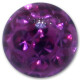 Swarovski Crystal ball - 1,6 mm x 8 mm - AM Amethyst - 3 Pcs/Pack