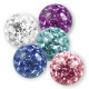 Swarovski Kristallkugel - 1,2 mm x 3 mm - AB Rainbow - 5 Stück/Pack