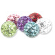 Swarovski Kristallkugel - Klemmkugel - 4 mm - AB Rainbow - 5 Stück/Pack