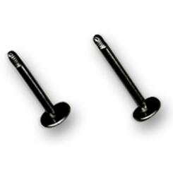 Labrets - Black Steel 316 L - Ohne Kugel - 1,2 mm x 5 mm...