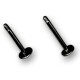 Labrets - Black Steel 316 L - Without ball - 1,2 mm x 5 mm - 10 Pcs/Pack