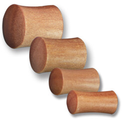 Plugs - Wood - Rosenholz - 12 mm