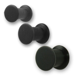 Siliconen pluggen - zwart - 4 mm