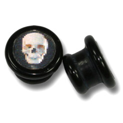 UV-acrylic - Video plug - Babyhead-Skull - 6 mm