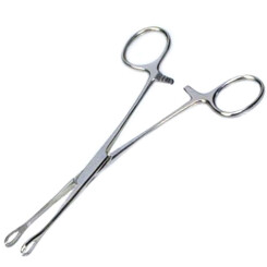 Piercing forceps - small - open - smooth