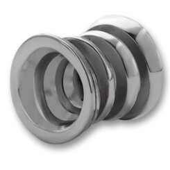 Flesh Tunnel - Stainless steel 316 L - Ringed - 10 mm