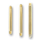 Barbell - Gold Line 316 L vergoldet - 1 µm - Ohne Kugel - 1,2 mm x 6 mm - 5 Stück/Pack