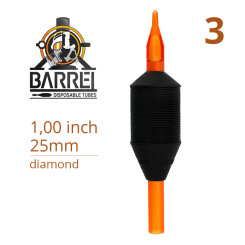 THE INKED ARMY - BARREL - Disposable Tattoo Grip - Ø 25 mm - V-Tip Diamond 3