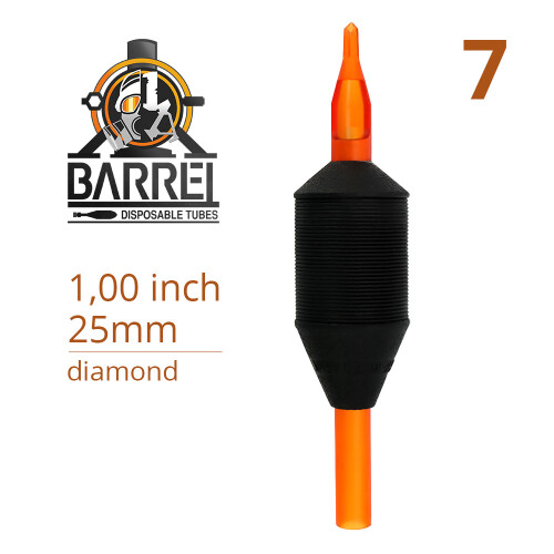 THE INKED ARMY - BARREL - Disposable Tattoo Grip - Ø 25 mm - V-Tip Diamond 7