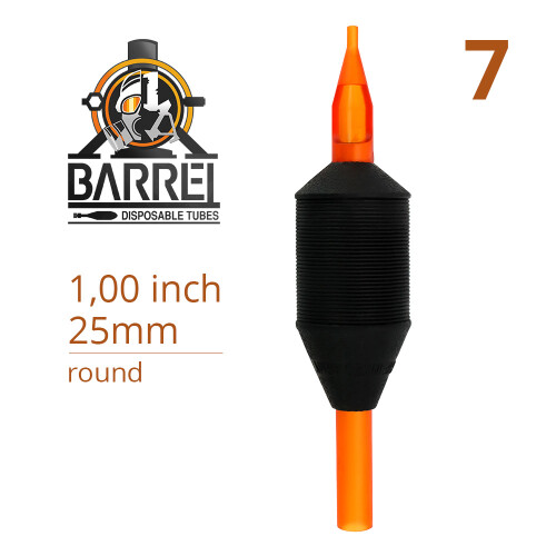 THE INKED ARMY - BARREL - Disposable Tattoo Grip - Ø 25 mm - Round Tip 7
