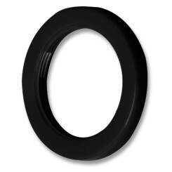 Spare rings for UV-acrylic flesh tunnels - 4 mm black