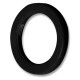Spare rings for UV-acrylic flesh tunnels - 4 mm black