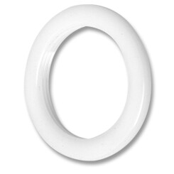 Ersatzringe für Flesh Tunnel aus UV-Acryl - 10 mm - Weiß