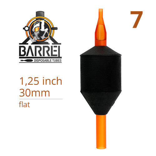 THE INKED ARMY - BARREL - Disposable Tattoo Grip - Ø 30 mm - Flat Tip 7