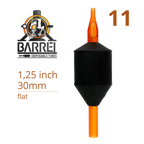 THE INKED ARMY - BARREL - Disposable Tattoo Grip - Ø 30 mm - Flat Tip 11