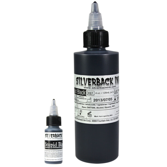 Silverback Ink Tattoo Farbe Stupid Black Online Kaufen Body Cult