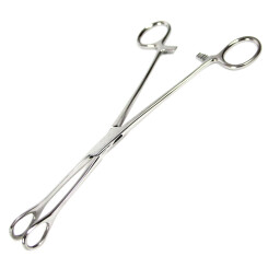Piercing forceps - long - closed - smooth