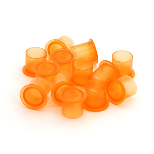 THE INKED ARMY - Ink Caps - Wide Base - Orange - Ø 11 mm - 1000 pc/pack