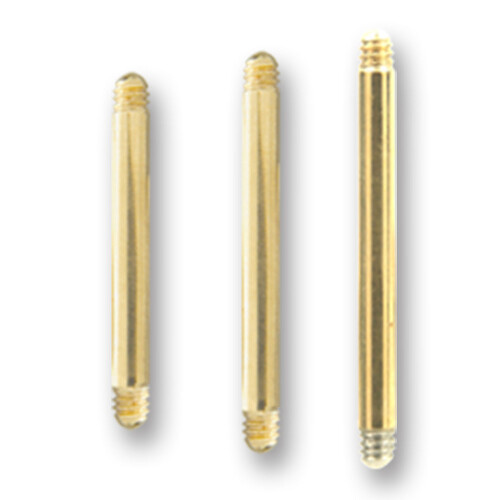 Barbell - Gold Line 316 L vergoldet - 1 µm - Ohne...
