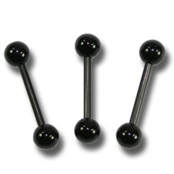 Barbell - UV Black Acryl - 5 mm Ball