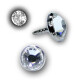 Push-fit Discs for Bioplast Studs - Titan Design 2 with Swarovski Crystal