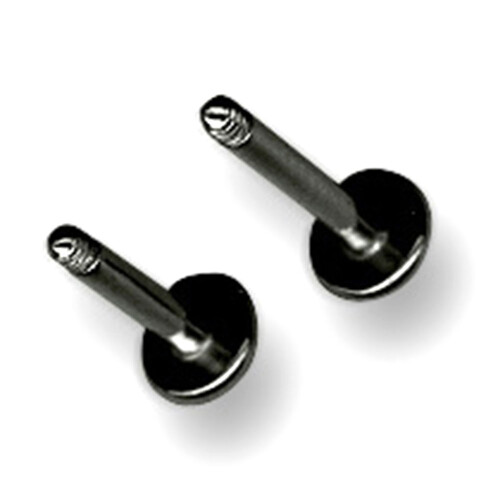 Labret stud - Black Line Titan - Without ball