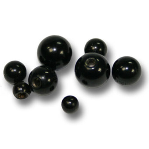 Threaded ball - Black Steel 316 L